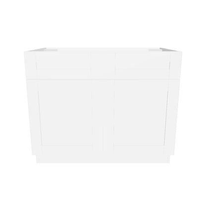 Sink Base Kitchen Cabinet SB42 Alpina White LessCare 42 in. width 34.5 in. height 24 in. depth