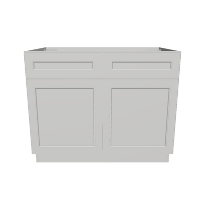 Sink Base Kitchen Cabinet SB42 Milan Pearl 42 in. width 34.5 in. height 24 in. depth