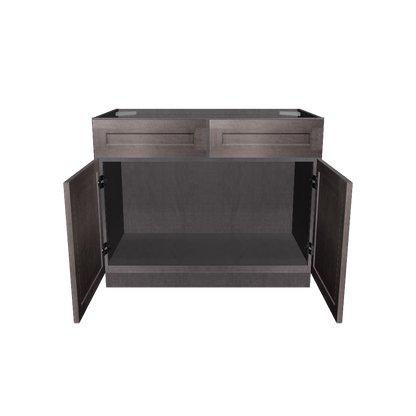 Sink Base Kitchen Cabinet SB42 Milan Slate 42 in. width 34.5 in. height 24 in. depth