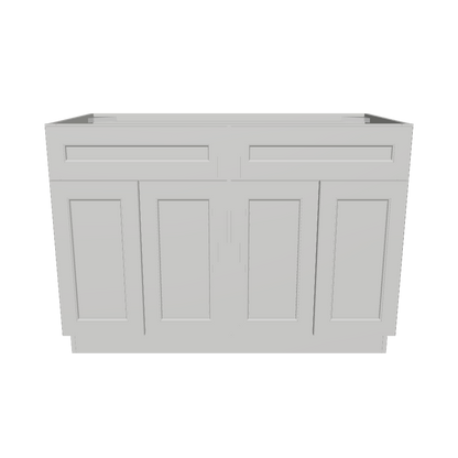 Sink Base Kitchen Cabinet SB48 Milan Pearl 48 in. width 34.5 in. height 24 in. depth