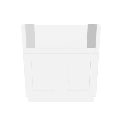 Farmhouse Sink Base Cabinet SBF30 Alpina White LessCare 30 in. width