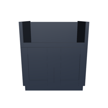 Farmhouse Sink Base Cabinet SBF30 Danbury Blue LessCare 30 in. width