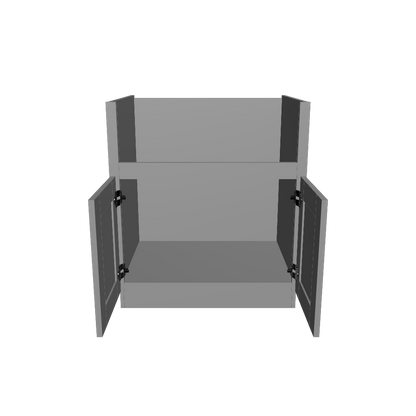 Farmhouse Sink Base Cabinet SBF30Colonial Gray LessCare 30 in. width