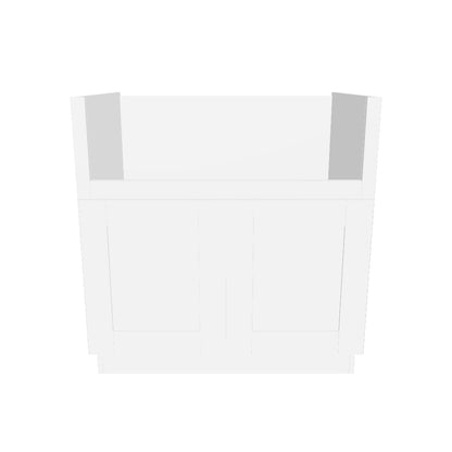 Farmhouse Sink Base Cabinet SBF33 Alpina White LessCare 33 in. width