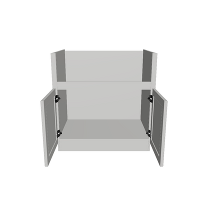 33"W Farmhouse Sink Base Cabinet - Milan Pearl