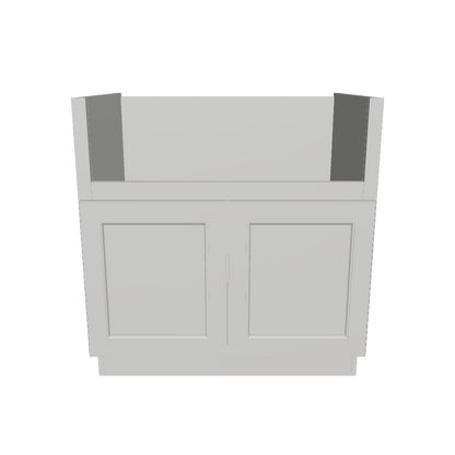 33"W Farmhouse Sink Base Cabinet - Milan Pearl