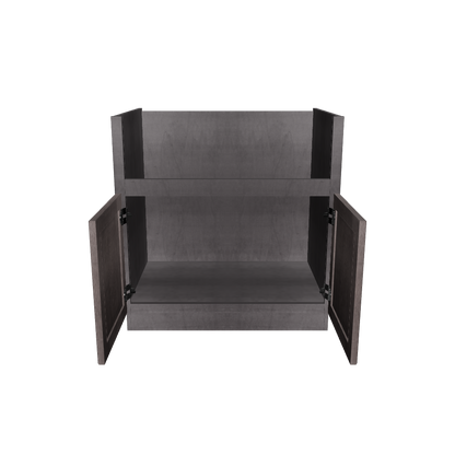 33"W Farmhouse Sink Base Cabinet - Milan Slate