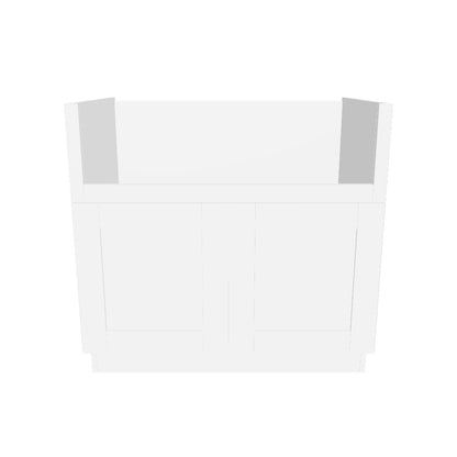 Farmhouse Sink Base Cabinet SBF36 Alpina White LessCare 36 in. width