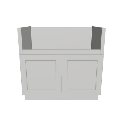 36"W Farmhouse Sink Base Cabinet SBF36-Milan Pearl