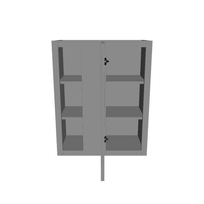 Square Corner Wall Blind Reversible Kitchen Cabinet SC2430 Colonial Gray LessCare 24 in. width 30 in. height 12 in. depth