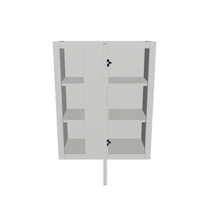 Square Corner Wall Blind Reversible Kitchen Cabinet SC2430 Milan Pearl LessCare 24 in. width 30 in. height 12 in. depth