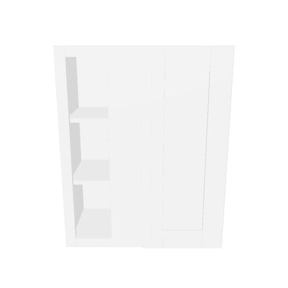 Square Corner Wall Blind Reversible Kitchen Cabinet SC2430 Alpina White LessCare 24 in. width 30 in. height 12 in. depth