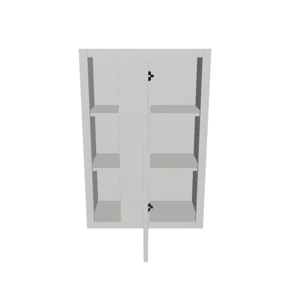 Square Corner Wall Blind Reversible Kitchen Cabinet SC2436 Milan Pearl 24 in. width 36 in. height 12 in. depth