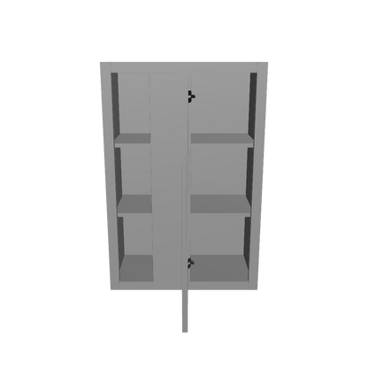 Square Corner Wall Blind Reversible Kitchen Cabinet SC2436 Colonial Gray LessCare 24 in. width 36 in. height 12 in. depth