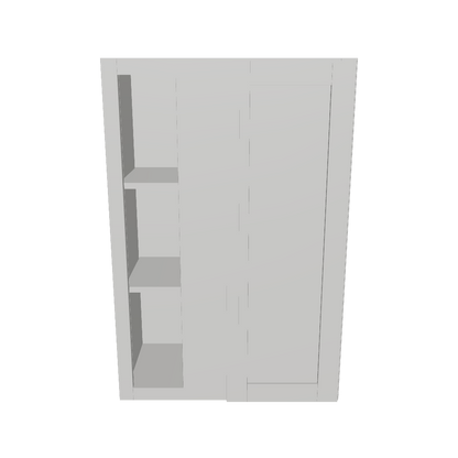 Square Corner Wall Blind Reversible Kitchen Cabinet SC2436 Milan Pearl 24 in. width 36 in. height 12 in. depth