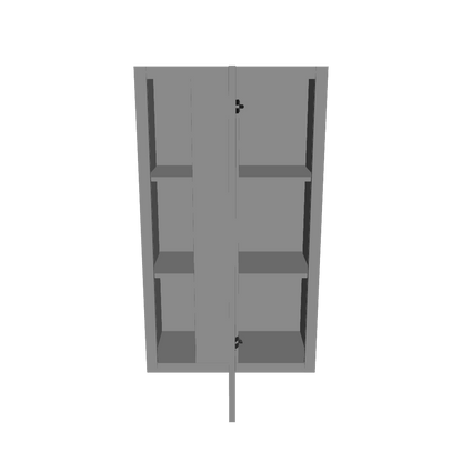 Square Corner Wall Blind Reversible Kitchen Cabinet SC2442 Colonial Gray LessCare 24 in. width 42 in. height 12 in. depth