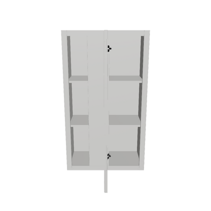 Square Corner Wall Blind Reversible Kitchen Cabinet SC2442 Milan Pearl 24 in. width 42 in. height 12 in. depth