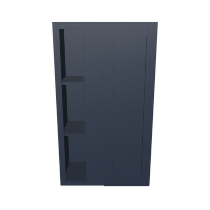 Square Corner Wall Blind Reversible Kitchen Cabinet SC2442 Danbury Blue LessCare 24 in. width 42 in. height 12 in. depth