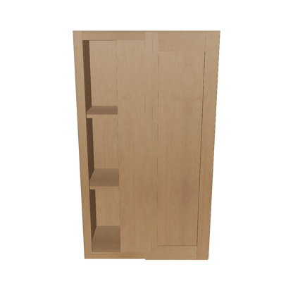 Square Corner Wall Blind Reversible Kitchen Cabinet SC2442 Shaker Toffee LessCare 24 in. width 42 in. height 12 in. depth