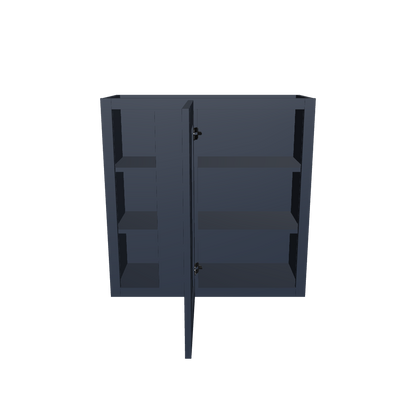 Square Corner Wall Blind Reversible Kitchen Cabinet SC3030 Danbury Blue LessCare 30 in. width 30 in. height 12 in. depth