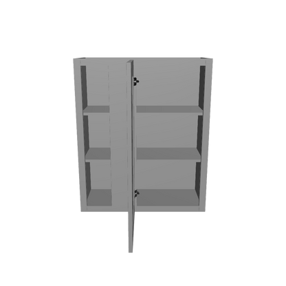 Square Corner Wall Blind Reversible Kitchen Cabinet SC3036 Colonial Gray LessCare 30 in. width 36 in. height 12 in. depth