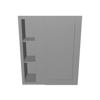 Square Corner Wall Blind Reversible Kitchen Cabinet SC3036 Colonial Gray LessCare 30 in. width 36 in. height 12 in. depth