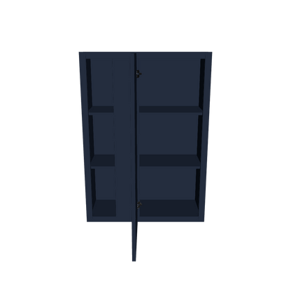 Square Corner Wall Blind Reversible Kitchen Cabinet SC3042 Danbury Blue LessCare 30 in. width 42 in. height 12 in. depth