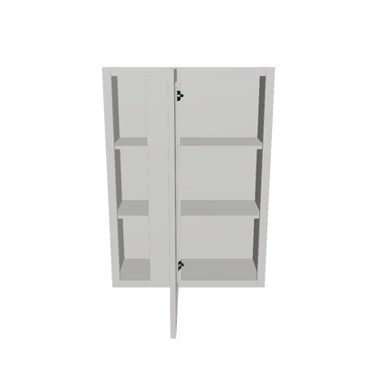 Square Corner Wall Blind Reversible Kitchen Cabinet SC3042 Milan Pearl30 in. width 42 in. height 12 in. depth