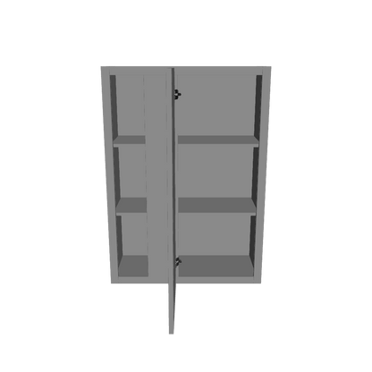 Square Corner Wall Blind Reversible Kitchen Cabinet SC3042 Colonial Gray LessCare 30 in. width 42 in. height 12 in. depth