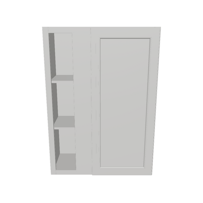 Square Corner Wall Blind Reversible Kitchen Cabinet SC3042 Milan Pearl30 in. width 42 in. height 12 in. depth