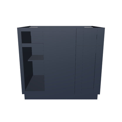 Blind Corner Base Kitchen Cabinet SCB36 Danbury Blue LessCare 36 in. width 34.5 in. height 24 in. depth