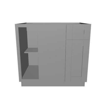 Blind Corner Base Kitchen Cabinet SCB36 Colonial Gray LessCare 36 in. width 34.5 in. height 24 in. depth