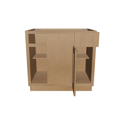 Blind Corner Base Kitchen Cabinet SCB36 Shaker Toffee 36 in. width 34.5 in. height 24 in. depth
