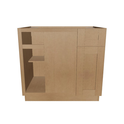 Blind Corner Base Kitchen Cabinet SCB36 Shaker Toffee 36 in. width 34.5 in. height 24 in. depth