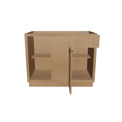 Blind Corner Base Kitchen Cabinet SCB42 Shaker Toffee 42 in. width 34.5 in. height 24 in. depth