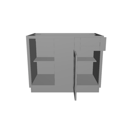 Blind Corner Base Kitchen Cabinet SCB42 Colonial Gray LessCare 42 in. width 34.5 in. height 24 in. depth