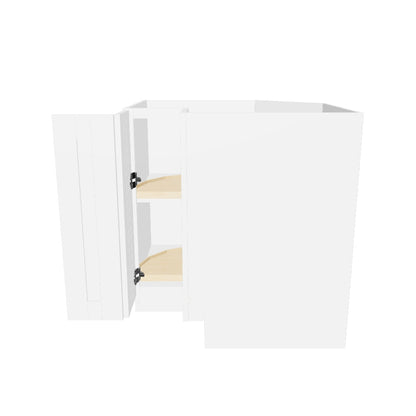 Lazy Suzan Base Kitchen Cabinet SCER33 Alpina White LessCare 34.5 in. height 33 in. depth