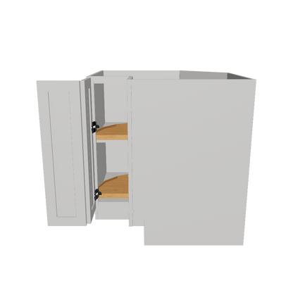 Lazy Suzan Base Kitchen Cabinet SCER33 Milan Pearl LessCare 34.5 in. height 33 in. depth