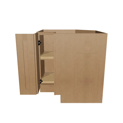 Lazy Suzan Base Kitchen Cabinet SCER33 Shaker Toffee 34.5 in. height 33 in. depth