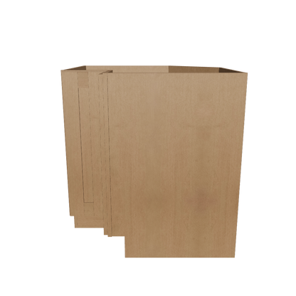 Lazy Suzan Base Kitchen Cabinet SCER33 Shaker Toffee 34.5 in. height 33 in. depth