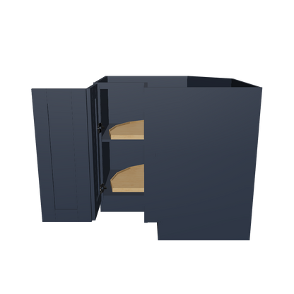 Lazy Suzan Base Kitchen Cabinet SCER36 Danbury Blue LessCare 34.5 in. height 36 in. depth