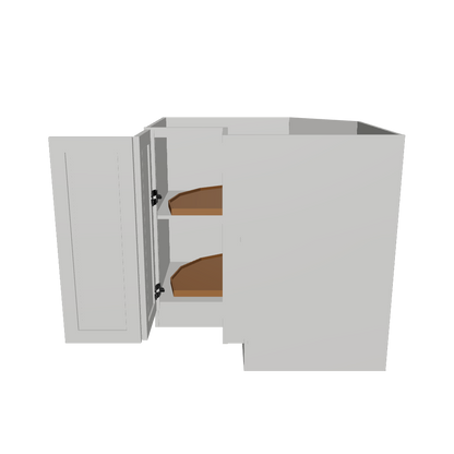 Lazy Suzan Base Kitchen Cabinet SCER36 Milan Pearl 34.5 in. height 36 in. depth