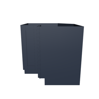 Lazy Suzan Base Kitchen Cabinet SCER36 Danbury Blue LessCare 34.5 in. height 36 in. depth