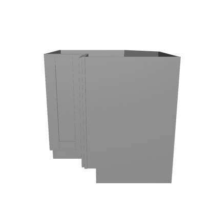 Lazy Suzan Base Kitchen Cabinet SCER36 Colonial Gray LessCare 34.5 in. height 36 in. depth