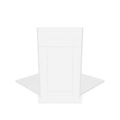 Sink Front Corner Base Kitchen Cabinet SFC36 Alpina White LessCare 34.5 in. height 36 in. depth