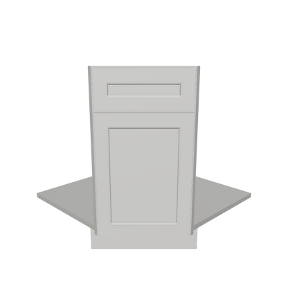 Sink Front Corner Base Kitchen Cabinet SFC36 Milan Pearl 34.5 in. height 36 in. depth