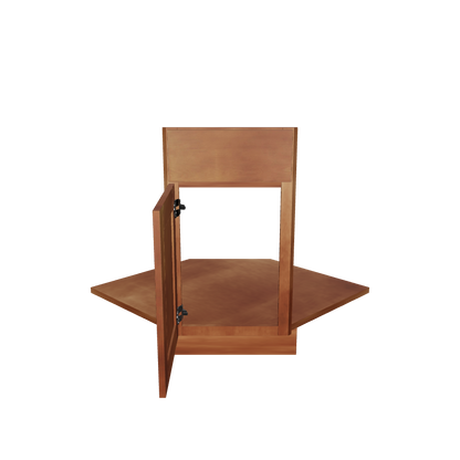 Sink Front Corner Base Kitchen Cabinet SFC36 Newport LessCare 34.5 in. height 36 in. depth