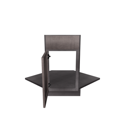 Sink Front Corner Base Kitchen Cabinet SFC36 Milan Slate 34.5 in. height 36 in. depth