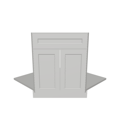 Sink Front Corner Base Kitchen Cabinet SFC42 Milan Pearl 34.5 in. height 42 in. depth