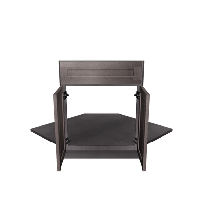 Sink Front Corner Base Kitchen Cabinet SFC42 Milan Slate 34.5 in. height 42 in. depth